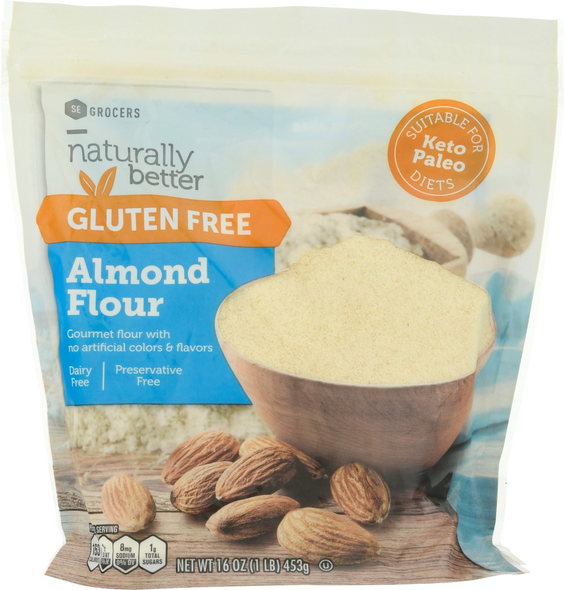 slide 8 of 12, Nb Seg Almond Flour, 16 oz