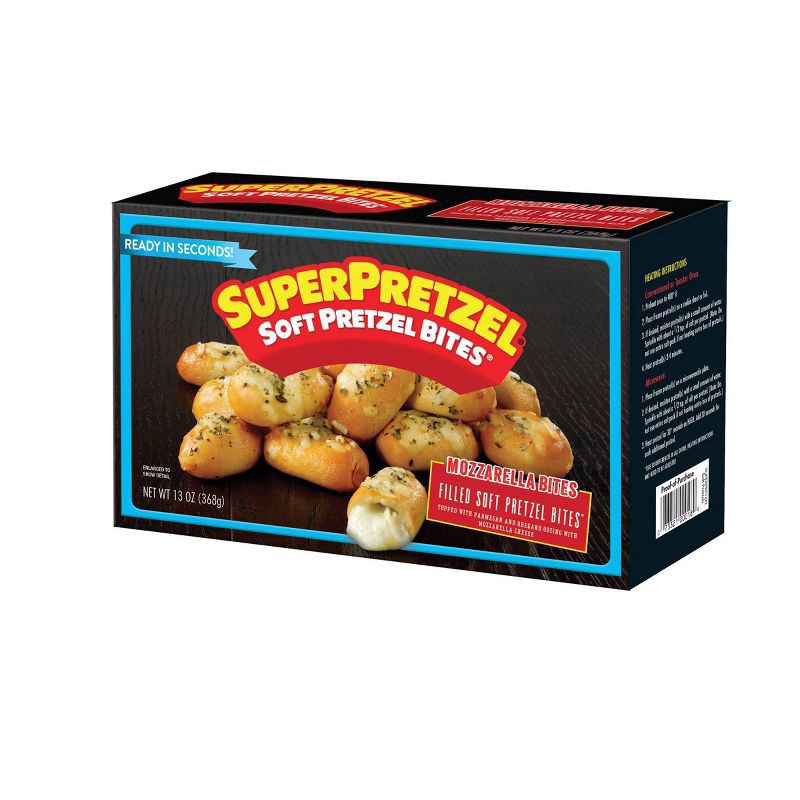 slide 3 of 3, SuperPretzel Frozen Mozzarella Soft Pretzel Bites - 13oz, 13 oz
