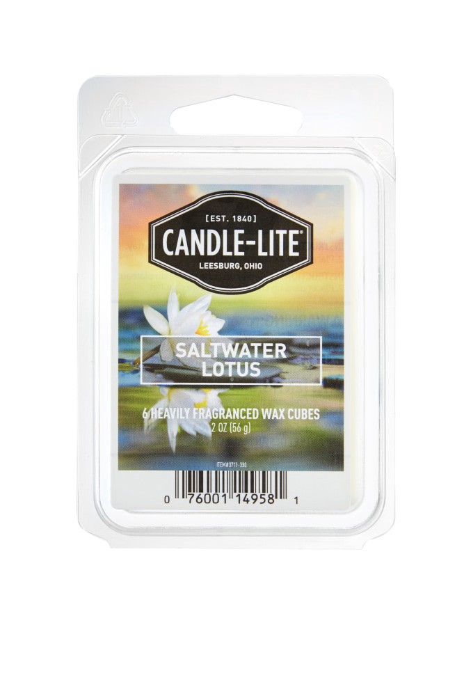 slide 1 of 1, Candle-Lite Saltwater Lotus Wax Cubes, 6 ct