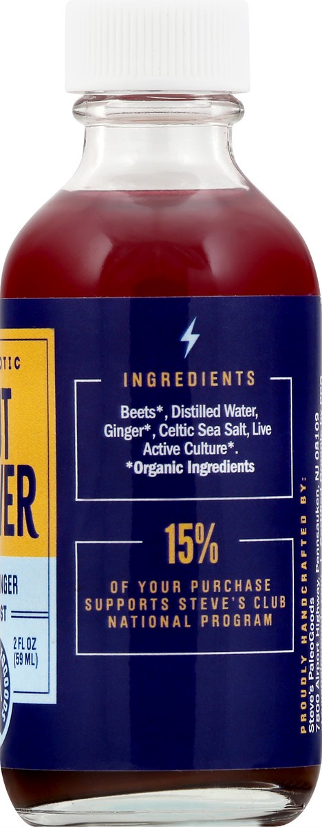 slide 6 of 13, Steves PaleoGoods Boost Probiotic Beet Ginger Gut Power Shots- 2 oz, 2 oz