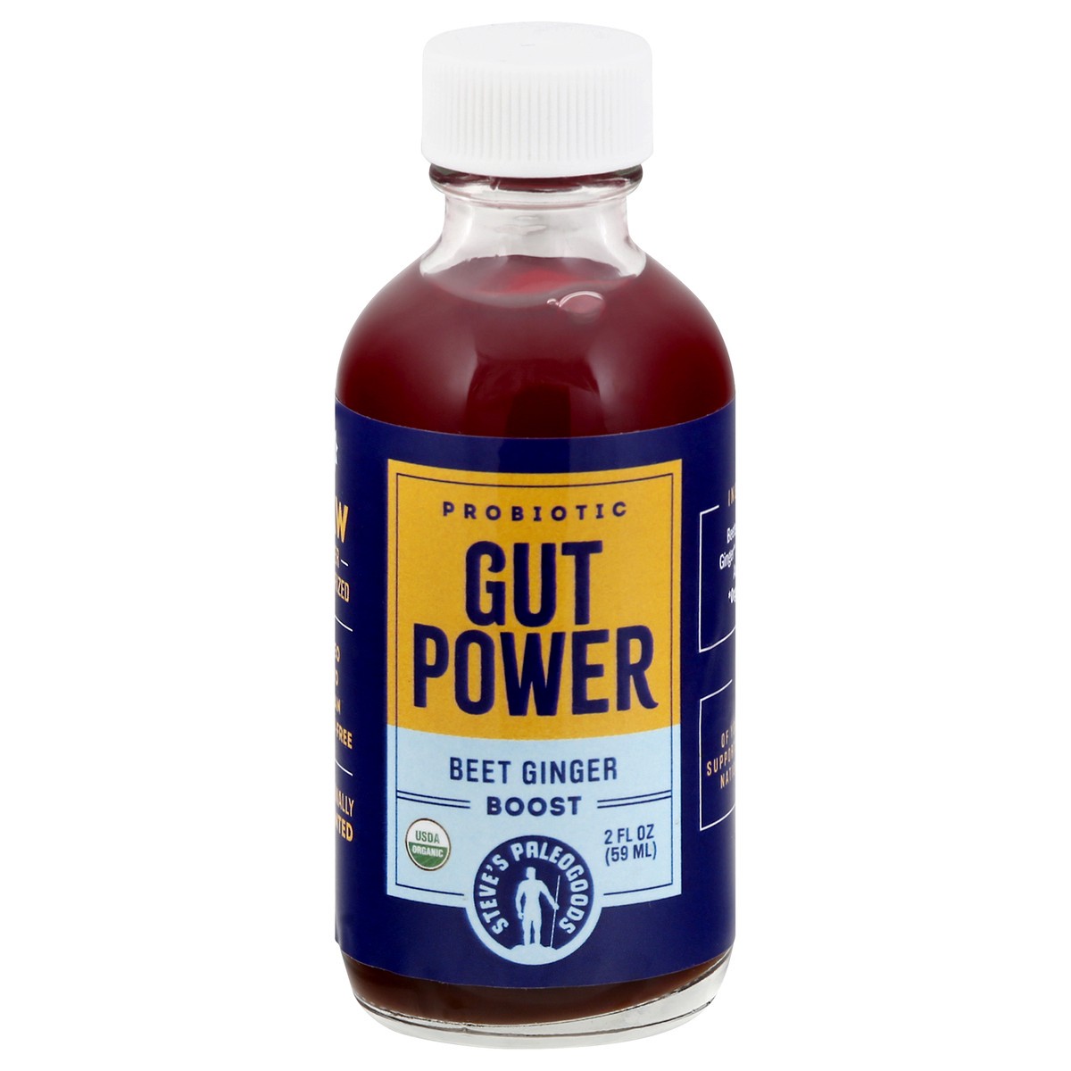 slide 12 of 13, Steves PaleoGoods Boost Probiotic Beet Ginger Gut Power Shots- 2 oz, 2 oz