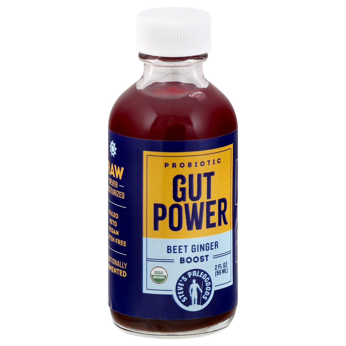 slide 10 of 13, Steves PaleoGoods Boost Probiotic Beet Ginger Gut Power Shots- 2 oz, 2 oz