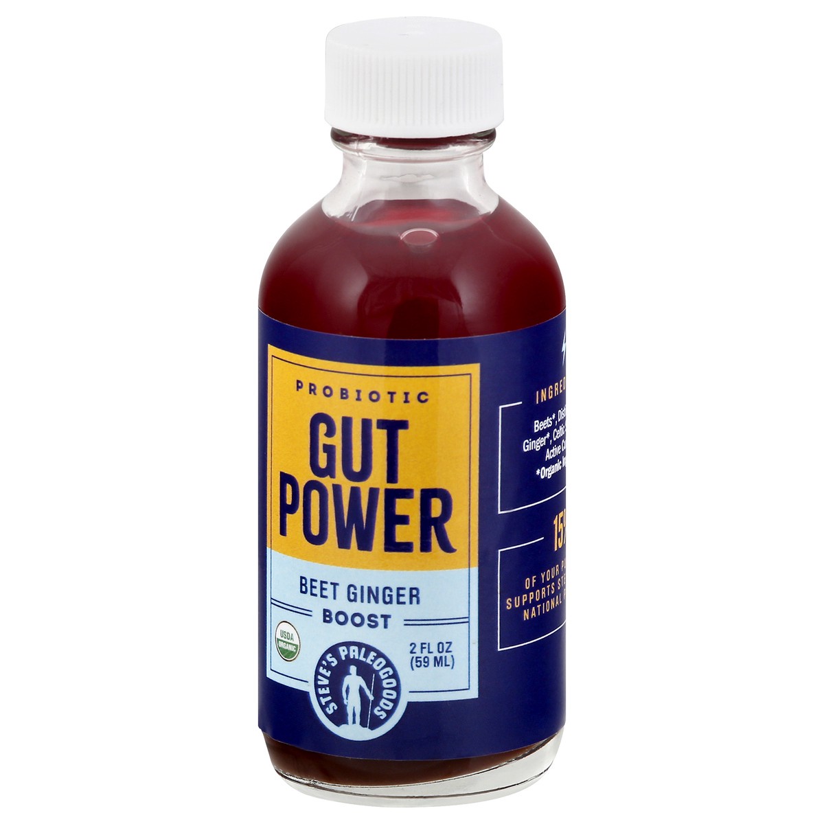 slide 8 of 13, Steves PaleoGoods Boost Probiotic Beet Ginger Gut Power Shots- 2 oz, 2 oz