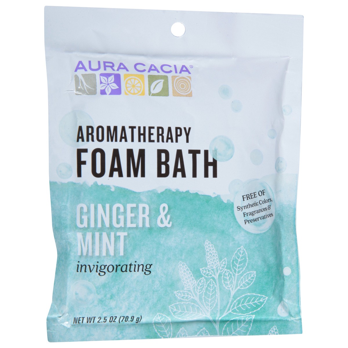 slide 10 of 11, Aura Cacia Invigorating Ginger & Mint Aromatherapy Foam Bath, 2.5 oz