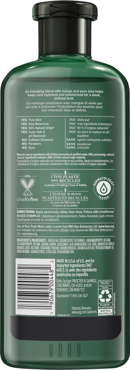 slide 2 of 3, Herbal Essences Bio:Renew Potent Aloe + Mango Sulfate Free Shampoo For Curly Hair, 13.5 oz