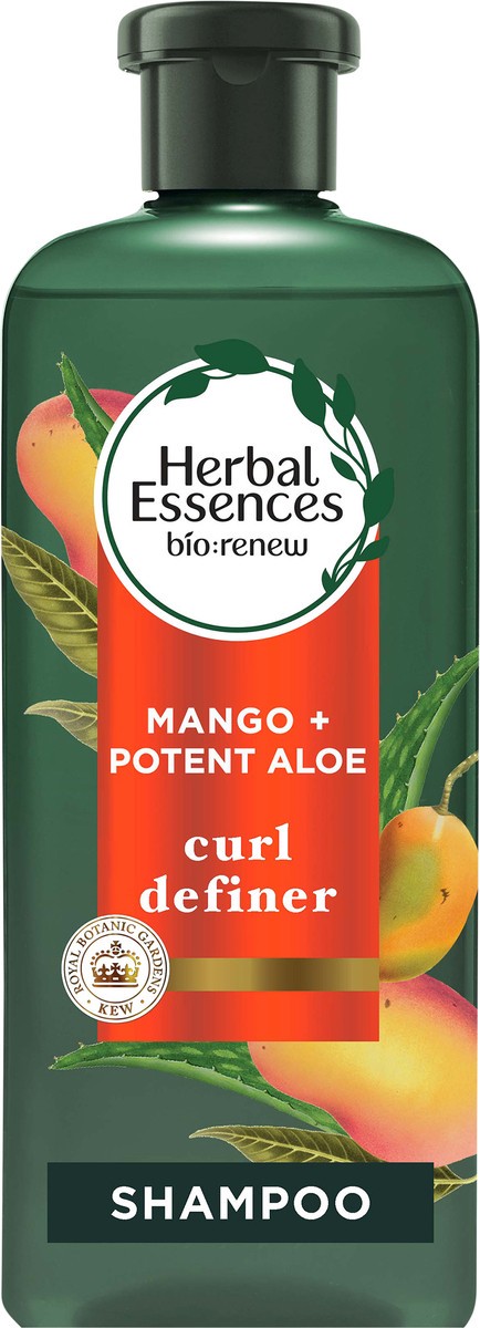 slide 3 of 3, Herbal Essences Bio:Renew Potent Aloe + Mango Sulfate Free Shampoo For Curly Hair, 13.5 oz