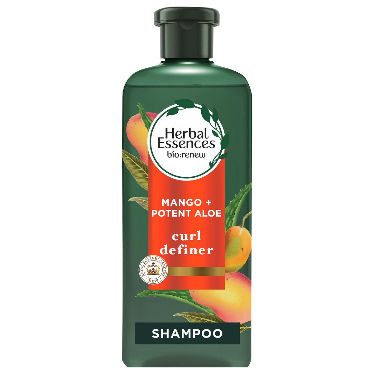 slide 1 of 3, Herbal Essences Bio:Renew Potent Aloe + Mango Sulfate Free Shampoo For Curly Hair, 13.5 oz