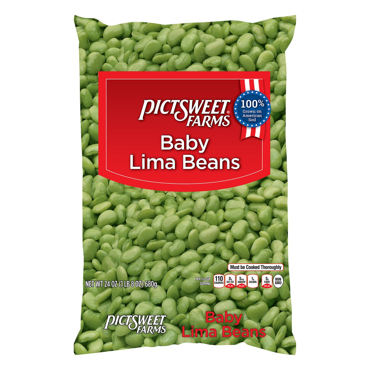 slide 9 of 9, PictSweet Baby Lima Beans, 24 oz