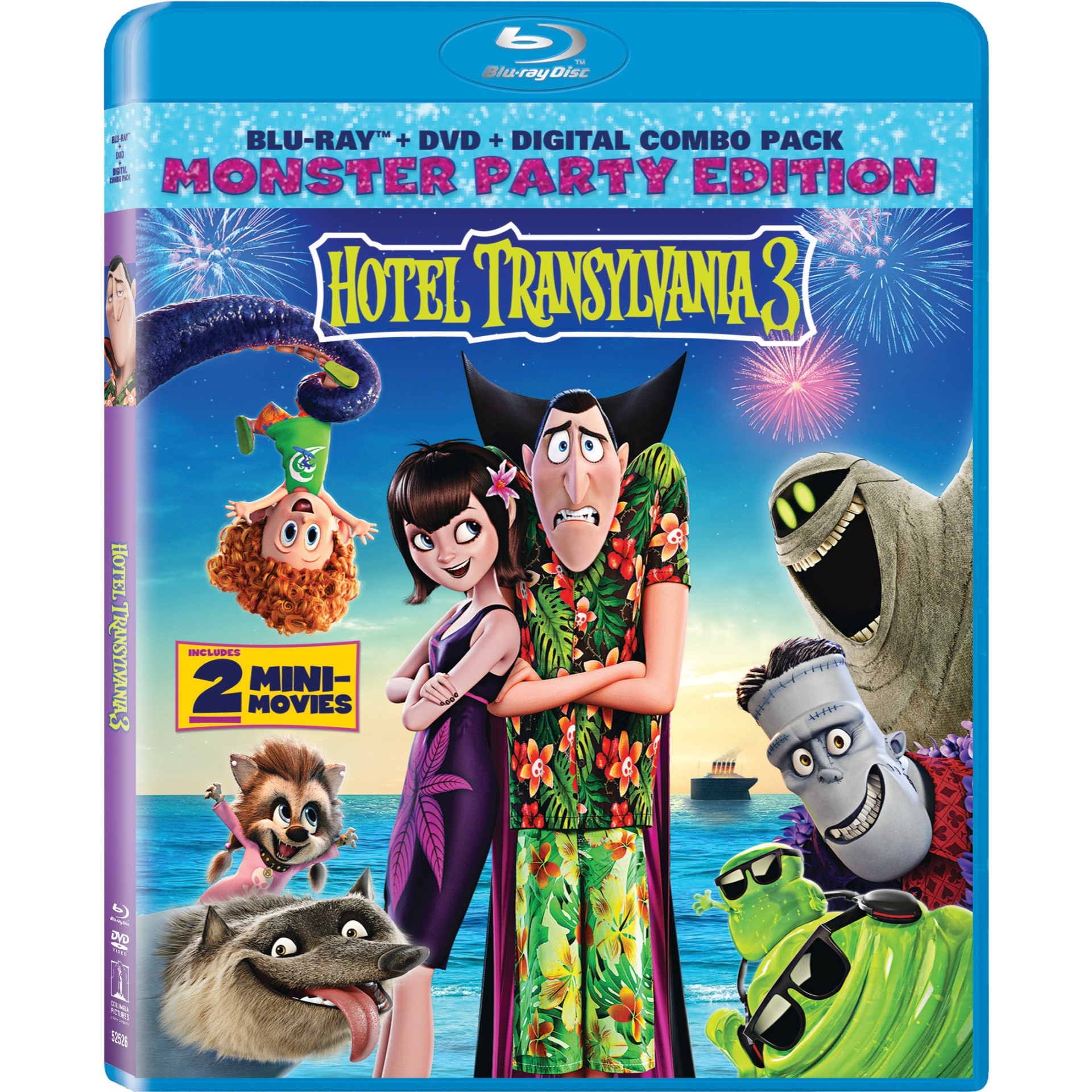 slide 1 of 1, Hotel Transylvania 3 (Blu-Ray + DVD + Digital), 1 ct