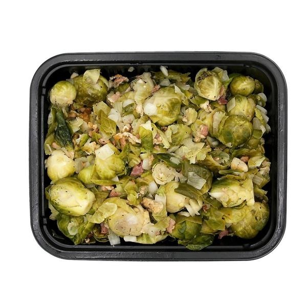 slide 1 of 1, Hy-Vee Heat & Eat Brussels Sprouts With Bacon, 1 ct