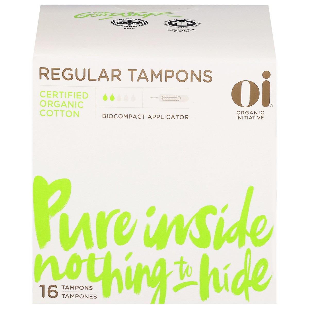 slide 1 of 11, OI Regular Tampons with Biocompact Applicator 16 ea, 16 ct