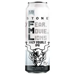 Stone ///Fear. Movie. Lions Hazy Double IPA Beer 19.2 oz