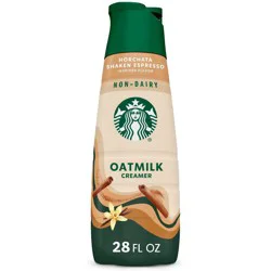 Starbucks Horchata Flavored Oatmilk Non Dairy Creamer, Plant Based Oatmilk Creamer