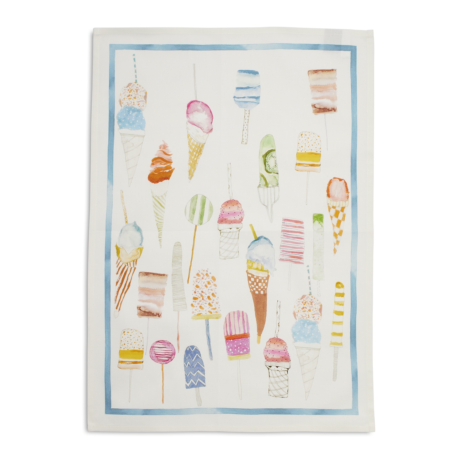 slide 1 of 1, Sur La Table Pastel Ice Cream Linen Kitchen Towel, 28 in x 20 in