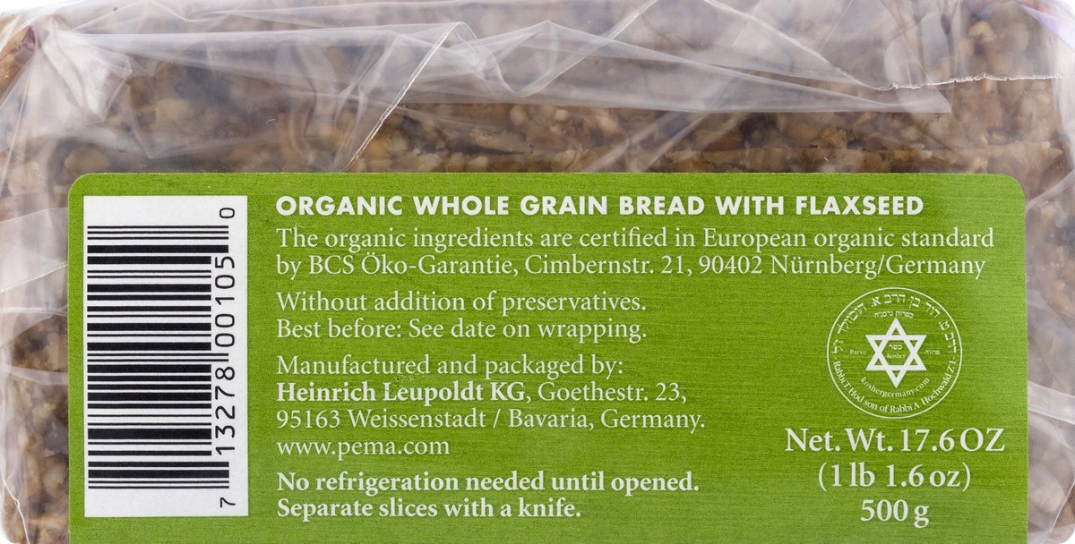 slide 5 of 12, Genuine Bavarian Bavarian Breads Organic Rye Flax/Linseed, 17.6 oz