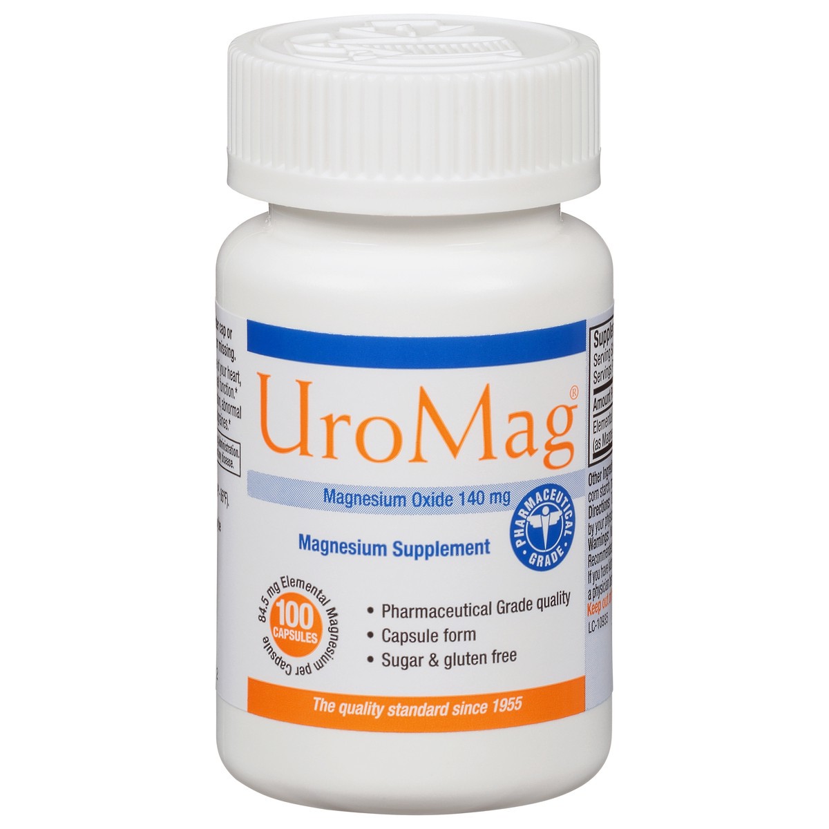 slide 10 of 13, UroMag Magnesium Oxide 140 mg - 100 Capsules, 100 ct