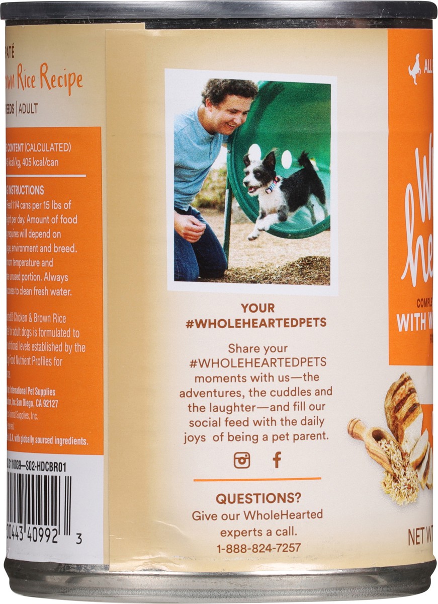slide 13 of 13, Whole Hearted Adult All Breeds Chicken & Brown Rice Recipe Dog Food 12.5 oz, 12.5 oz
