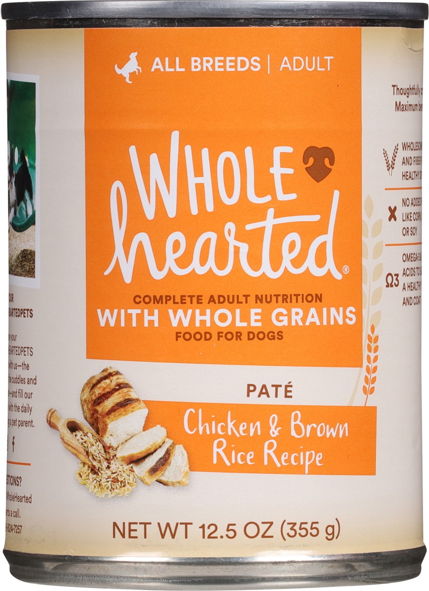 slide 4 of 13, Whole Hearted Adult All Breeds Chicken & Brown Rice Recipe Dog Food 12.5 oz, 12.5 oz