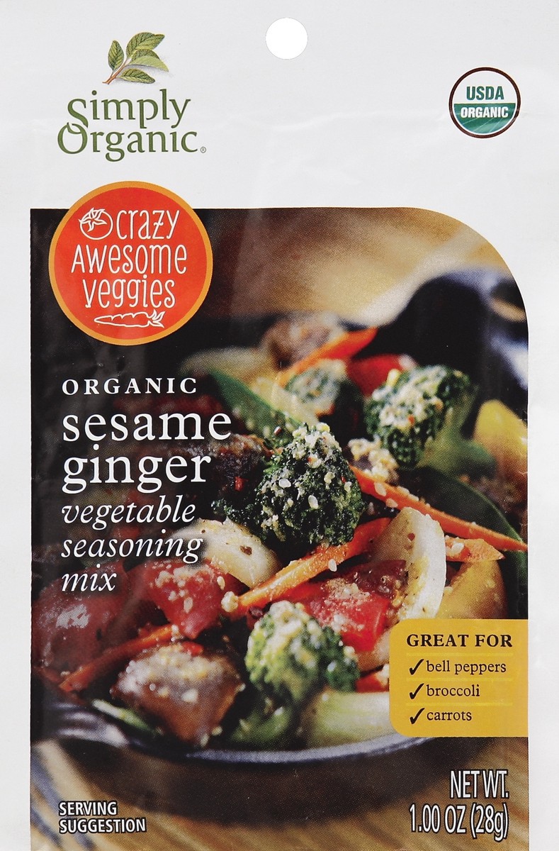 slide 3 of 3, Simply Organic Sesame Ginger Seasoning, 1 oz