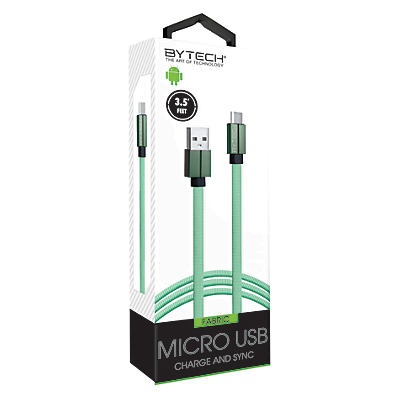 slide 1 of 1, Bytech Flat Fabric Micro Cable, 1 ct