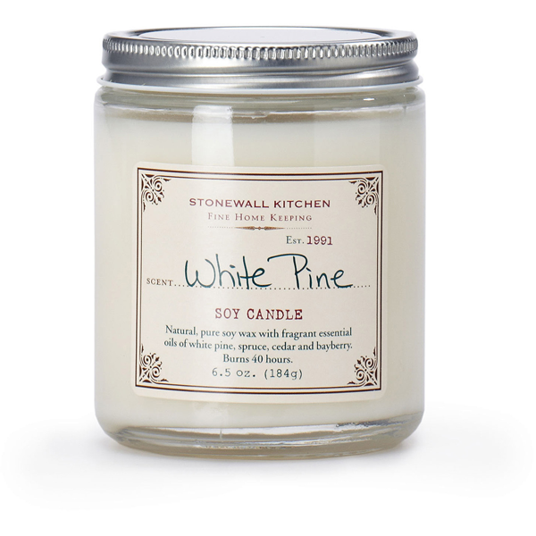 slide 1 of 1, Stonewall Kitchen White Pine Soy Candle, 6.5 oz