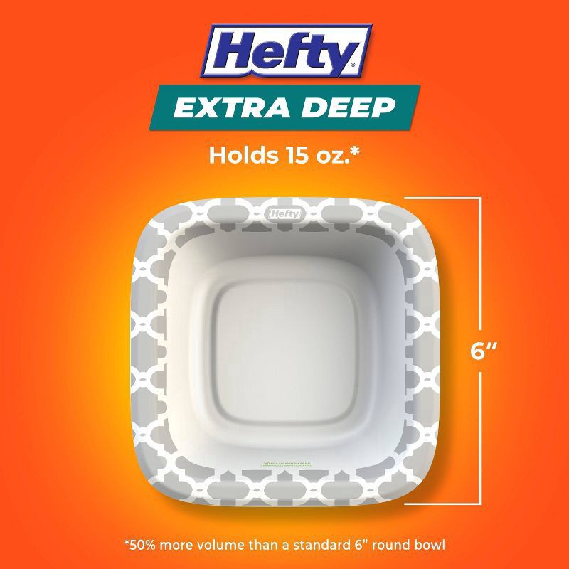 slide 2 of 8, Hefty 15 Fl Oz Extra Deep Paper Bowls 35 Each, 35 ct