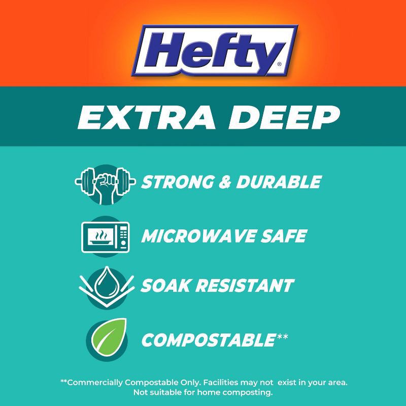 slide 5 of 8, Hefty 15 Fl Oz Extra Deep Paper Bowls 35 Each, 35 ct