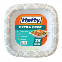 Hefty 15 Fl Oz Extra Deep Paper Bowls 35 Each