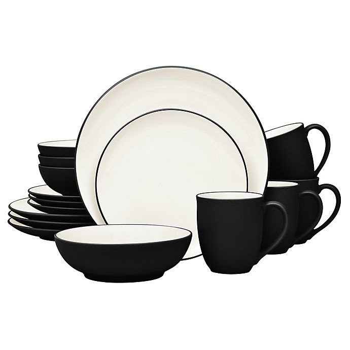 slide 1 of 1, Noritake Colorwave Coupe Dinnerware Set - Graphite, 16 ct