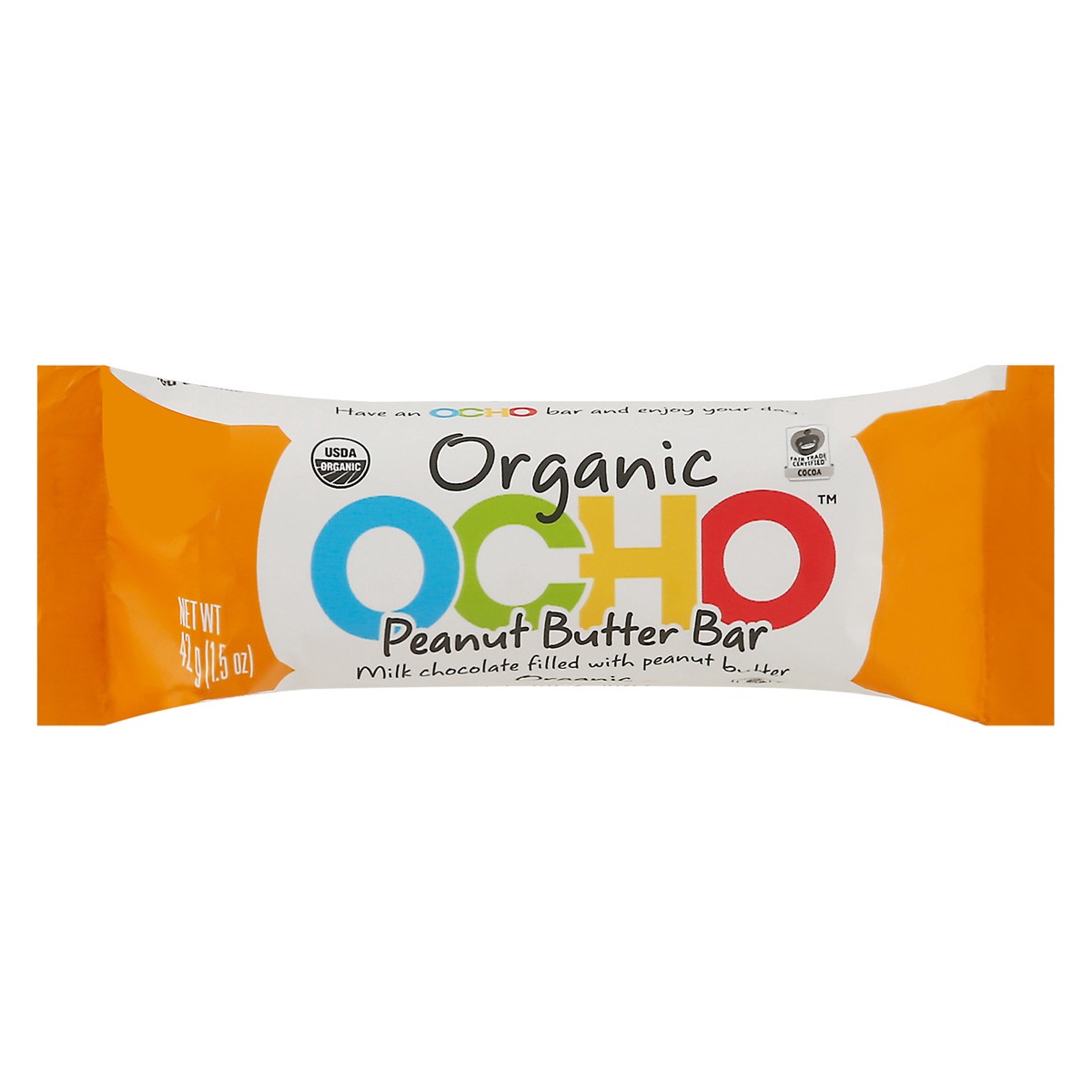 slide 1 of 13, OCHO Organic Peanut Butter Bar 1.5 oz, 1.5 oz