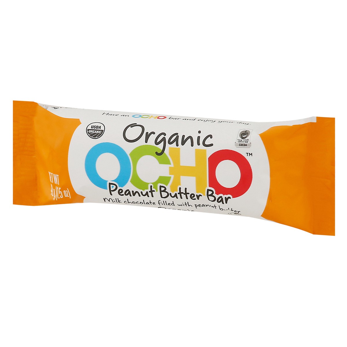slide 7 of 13, OCHO Organic Peanut Butter Bar 1.5 oz, 1.5 oz
