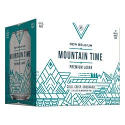 Mountain Time Premium Lager Beer, 12 Pack 12 fl oz Cans