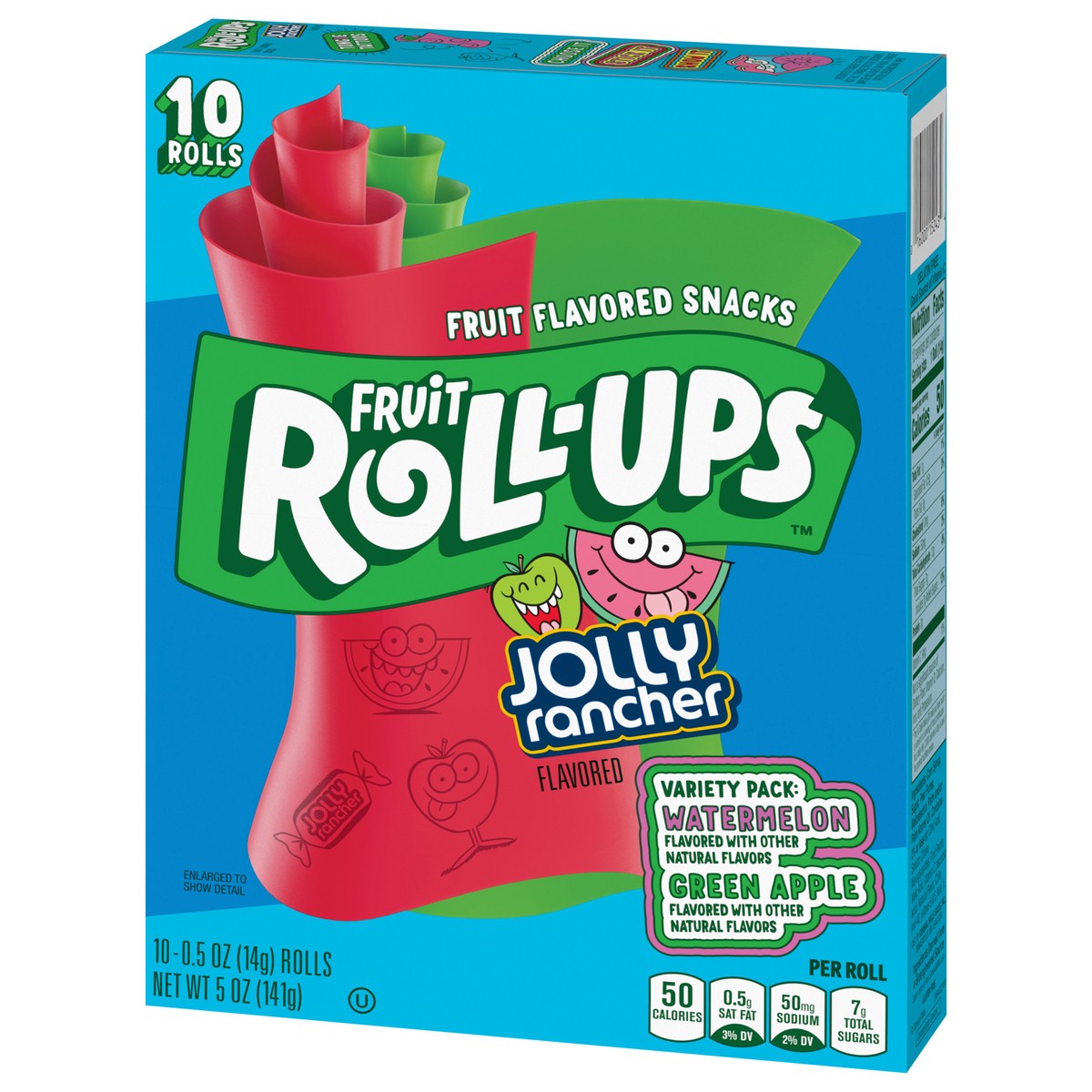 slide 13 of 13, Fruit Roll-Ups Fruit Flavored Snacks, Jolly Rancher, Variety Pack, 10 ct, 10 ct