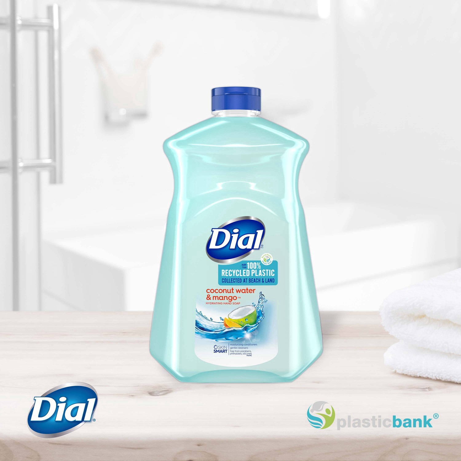 slide 29 of 43, Dial Liquid Hand Soap Refill, Coconut Water & Mango, 52 fl oz, 52 fl oz