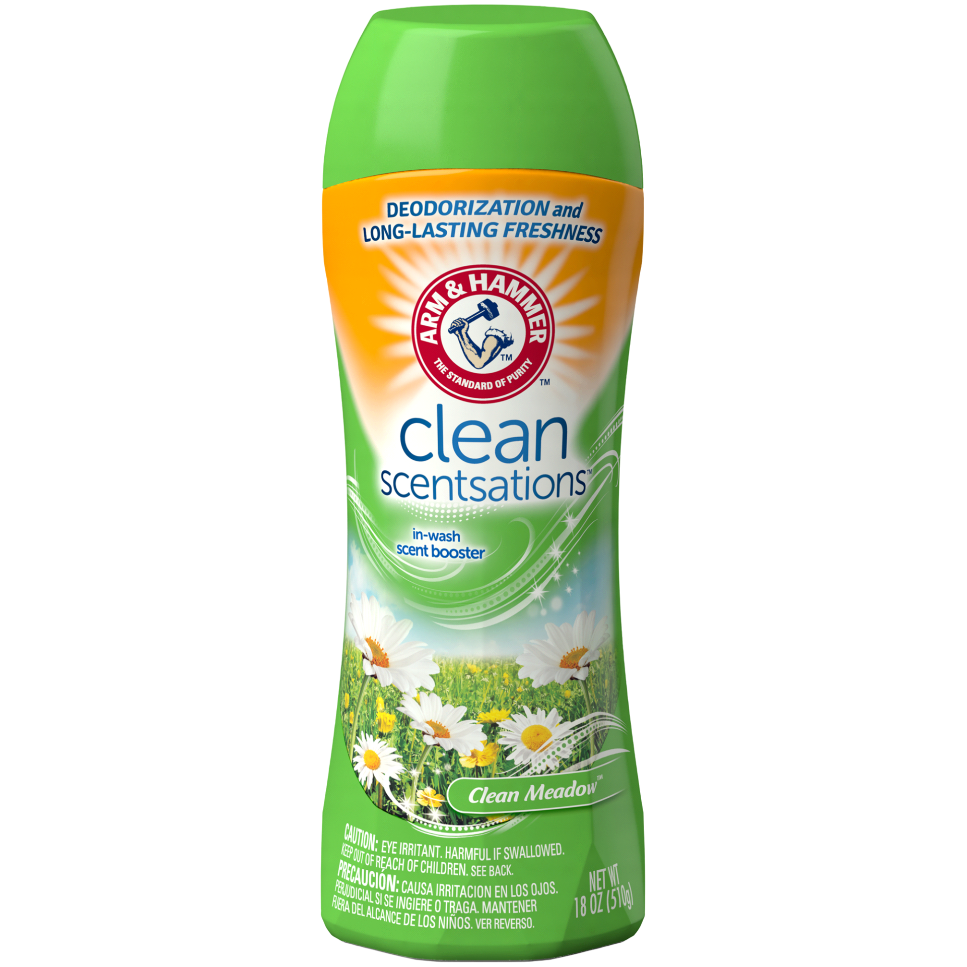 slide 1 of 6, ARM & HAMMER Scent Booster, In-Wash, Clean Meadow, 18 oz