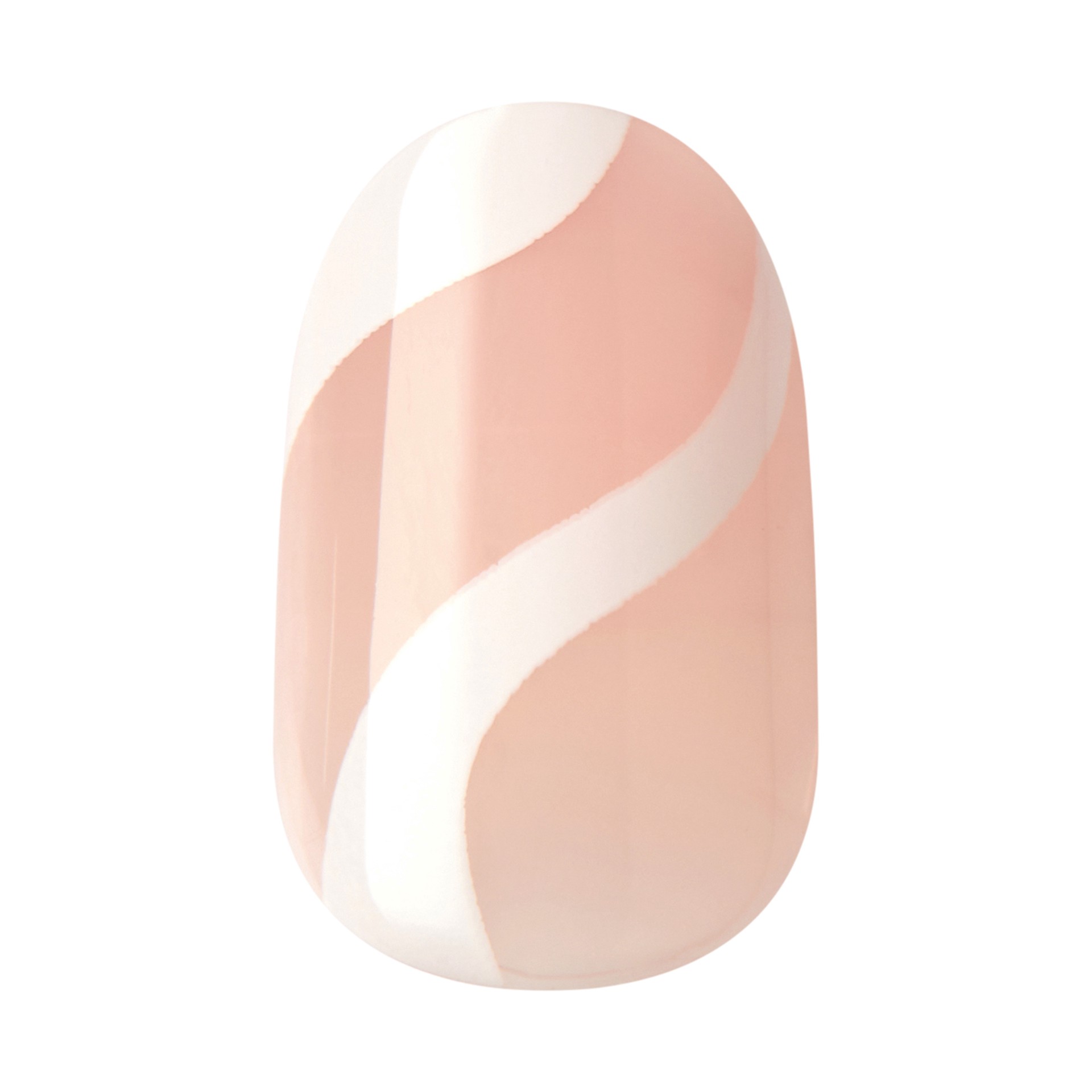 slide 3 of 5, imPRESS KISS imPRESS Press-On Nails Glossy Solid White, Short Size, Oval Shape, 34 pc