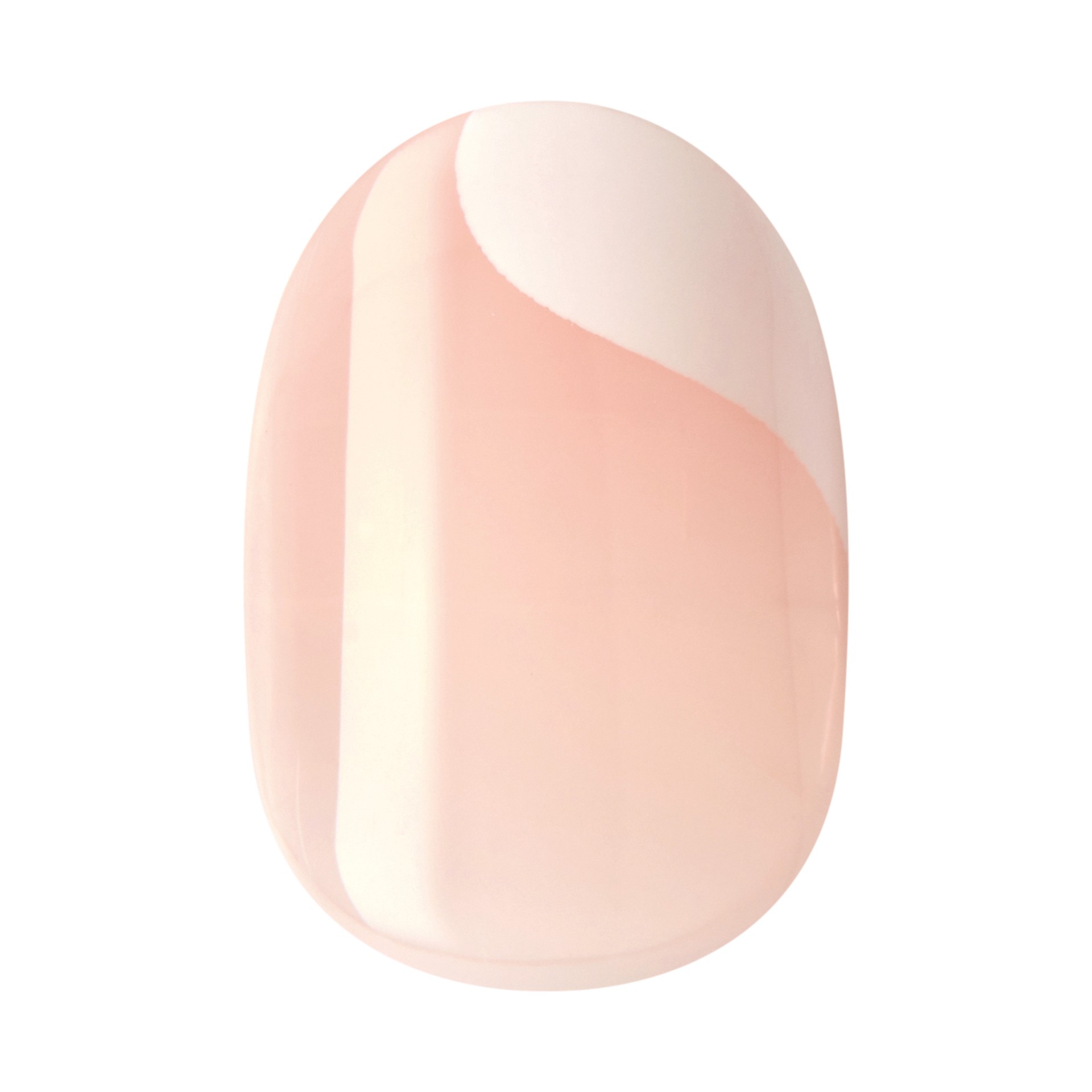 slide 2 of 5, imPRESS KISS imPRESS Press-On Nails Glossy Solid White, Short Size, Oval Shape, 34 pc