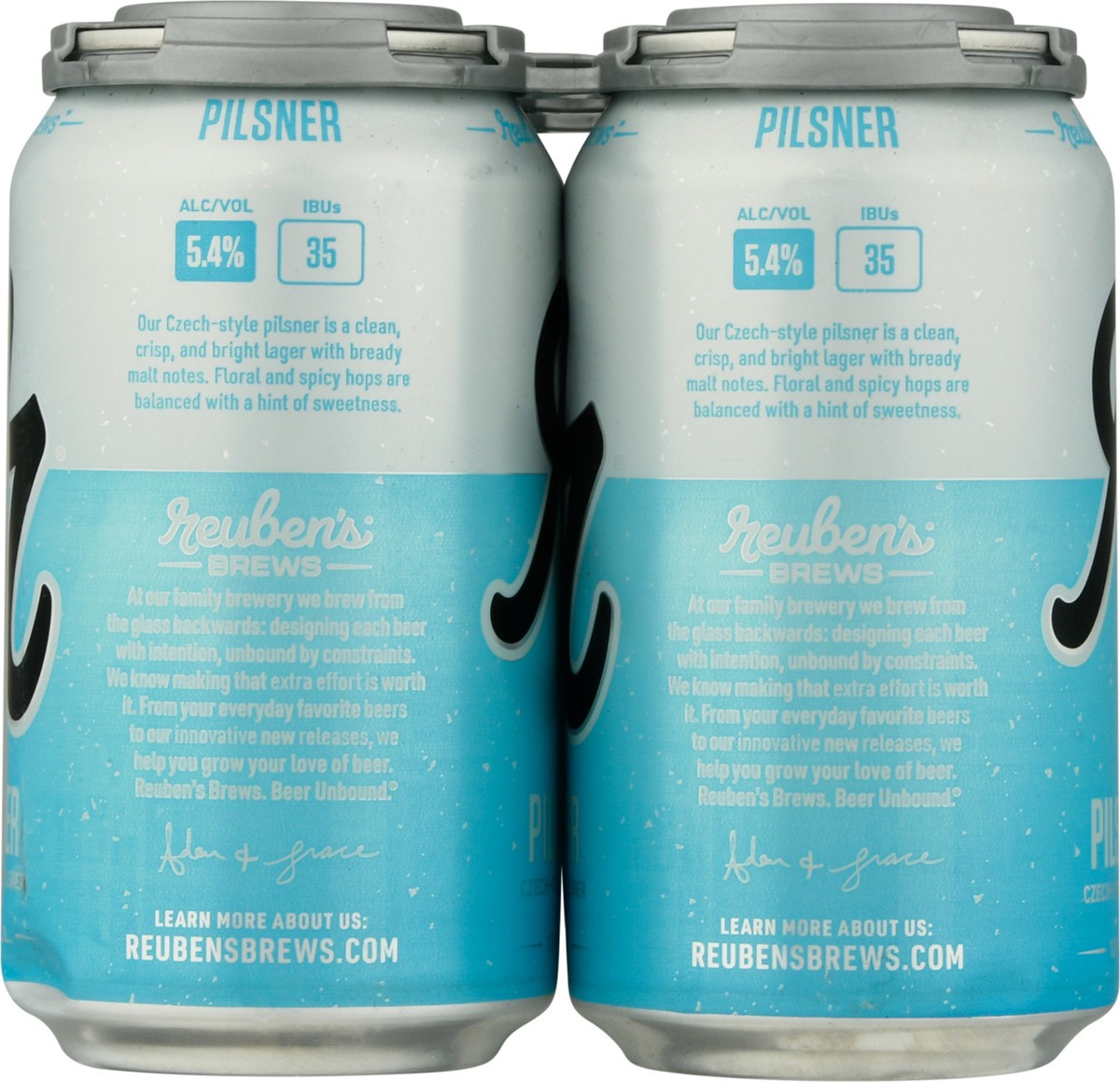 slide 9 of 11, Reuben's Brews Pilsner Beer 6 ea, 6 ct