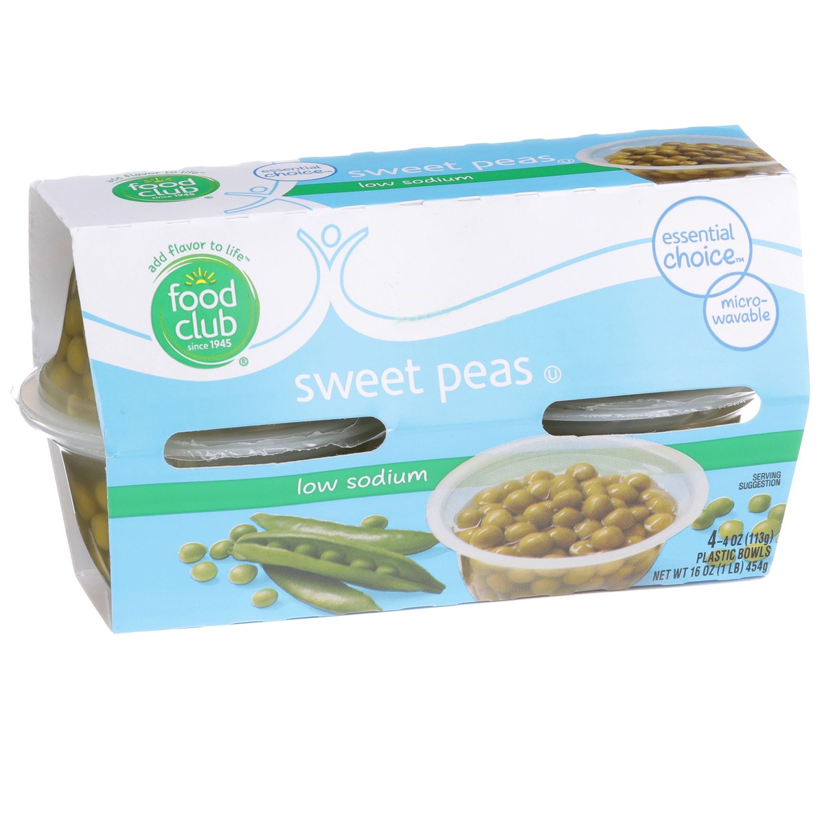 slide 2 of 9, Food Club Low Sodium Sweet Peas, 4 ct; 4 oz