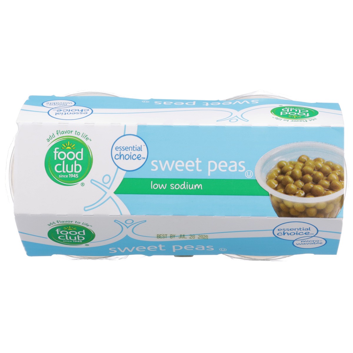 slide 5 of 9, Food Club Low Sodium Sweet Peas, 4 ct; 4 oz