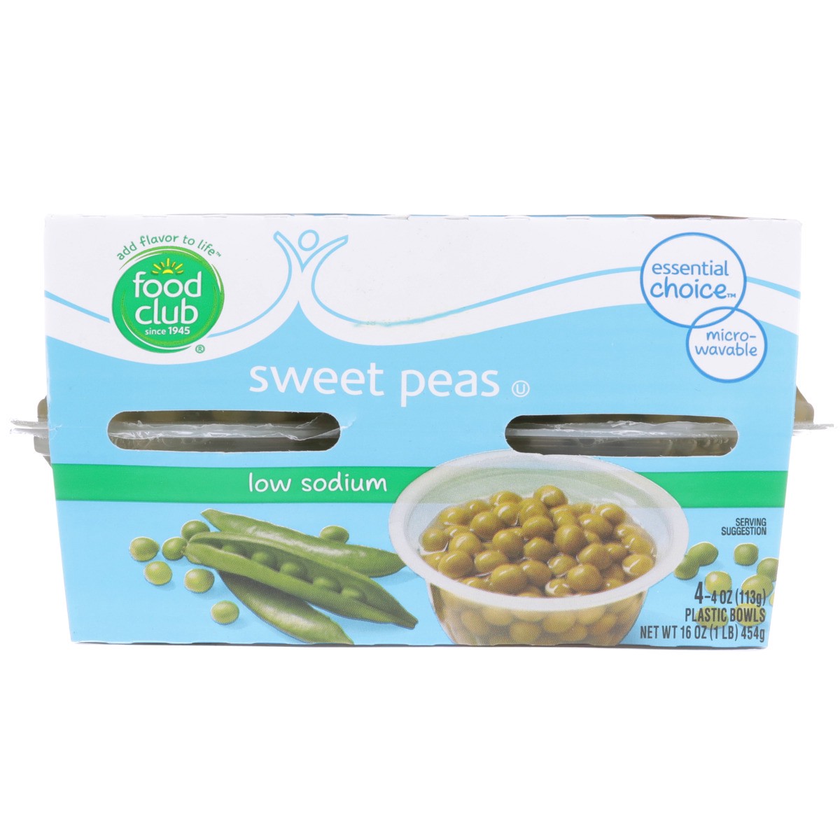 slide 8 of 9, Food Club Low Sodium Sweet Peas, 4 ct; 4 oz