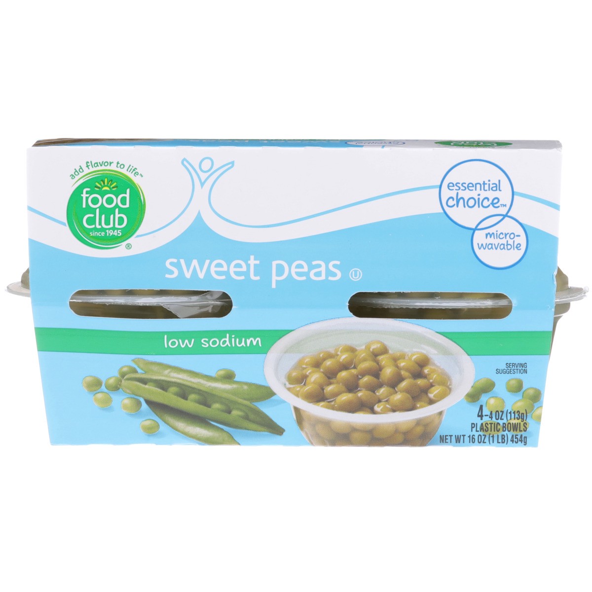 slide 9 of 9, Food Club Low Sodium Sweet Peas, 4 ct; 4 oz