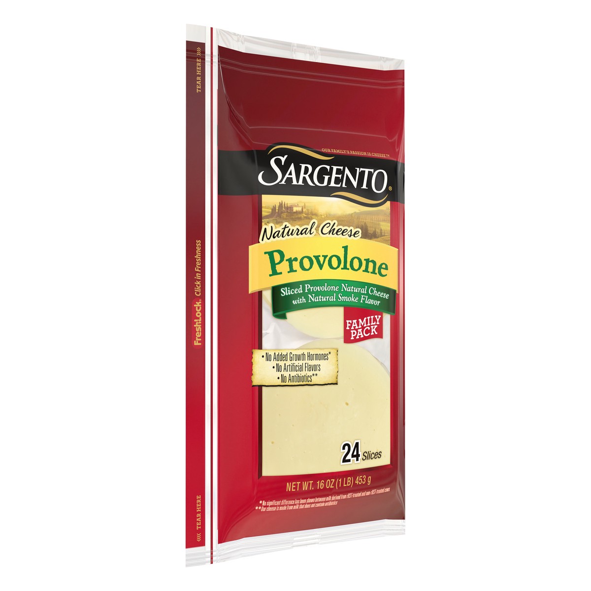 slide 3 of 9, Sargento Sliced Provolone Natural Cheese with Natural Smoke Flavor, 24 Slices, 24 ct; 16 oz