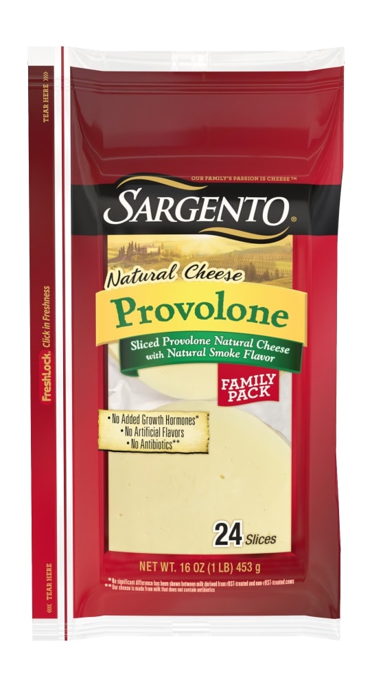 Sargento Natural Sliced Smoked Provolone Cheese 24 ct; 16 oz Shipt