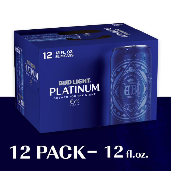 slide 12 of 23, Bud Light Platinum Beer 12 ea, 12 ct; 12 oz