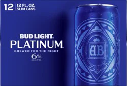 Bud Light Platinum Beer 12 - 12 fl oz Cans