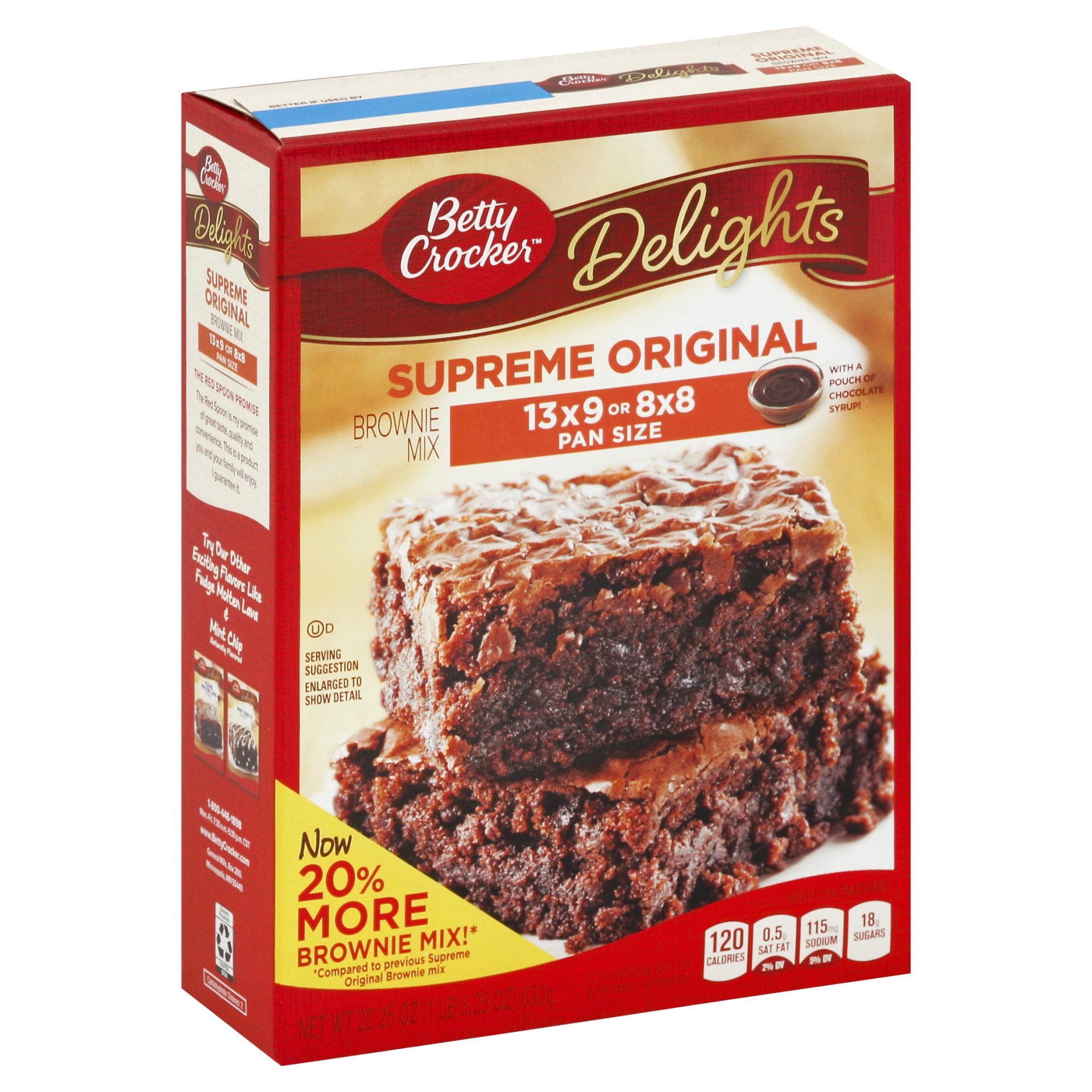 slide 1 of 1, Betty Crocker Supreme Original Brownie Mix, 22.25 oz