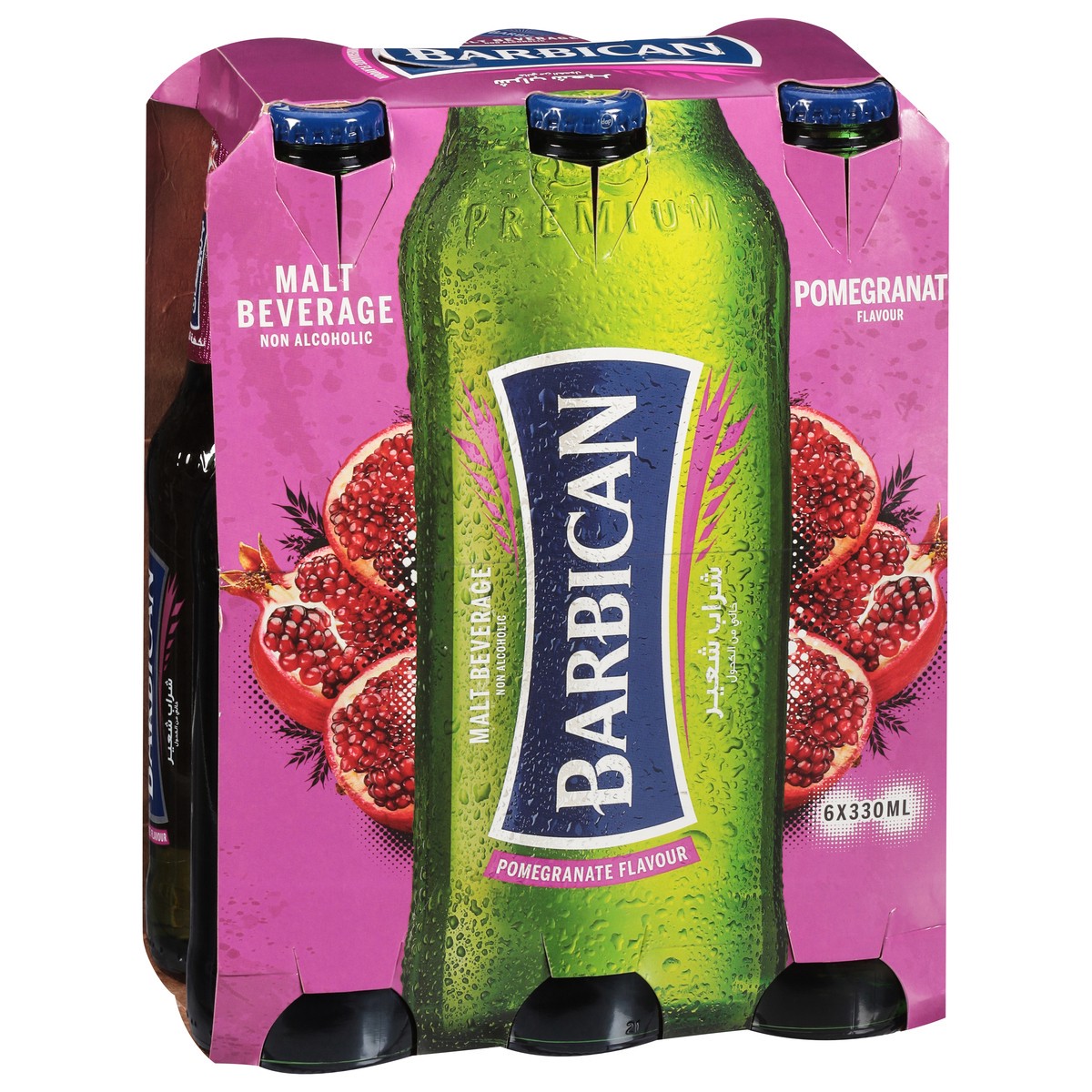slide 10 of 12, Barbican Non Alcoholic Pomegranate Flavour Malt Beverage 6 - 330 ml Bottles, 6 ct; 330 ml