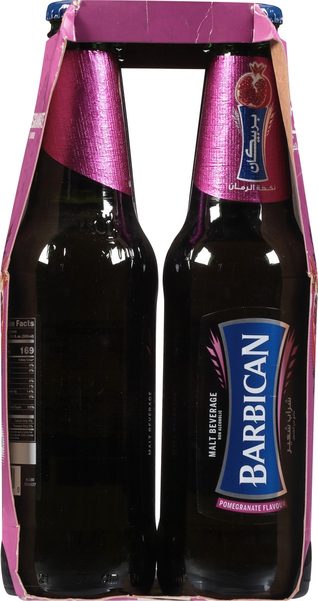 slide 3 of 12, Barbican Non Alcoholic Pomegranate Flavour Malt Beverage 6 - 330 ml Bottles, 6 ct; 330 ml