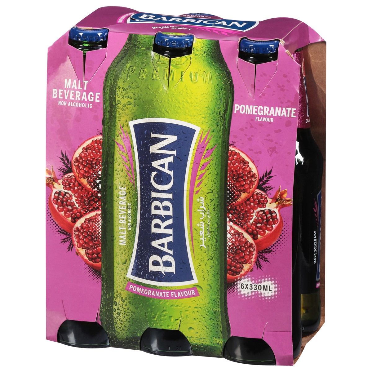 slide 7 of 12, Barbican Non Alcoholic Pomegranate Flavour Malt Beverage 6 - 330 ml Bottles, 6 ct; 330 ml
